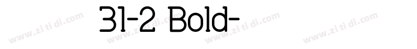 拾陆字濑户20-1 Bold字体转换